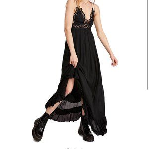 Free People Black Adela Dress